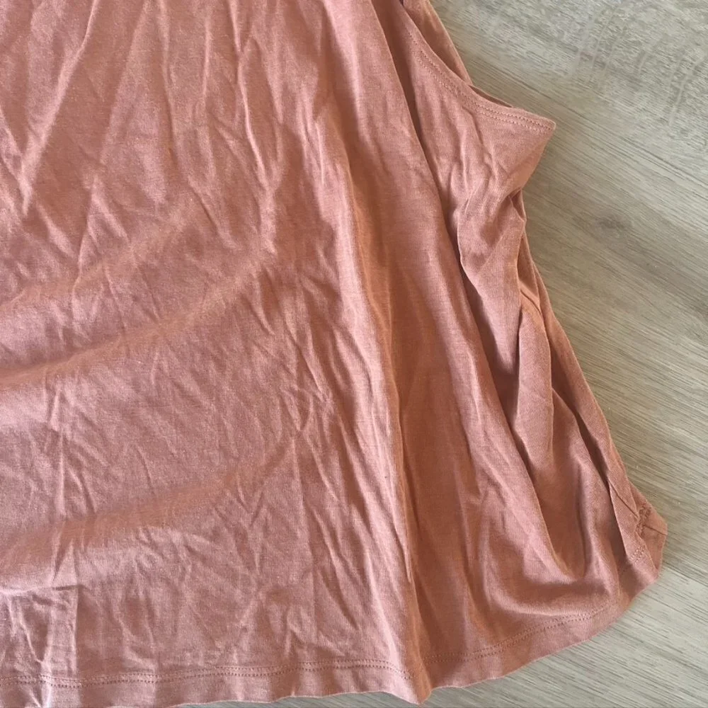 Girlfriend Collective Cupro High Neck Tank top rust orange XL - Picture 3 of 7